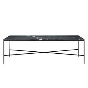 Planner Coffee Table, Charcoal Marble, 70 x 130 cm