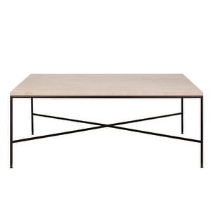 Planner Coffee Table, Cream Marble, 100 x 100 cm