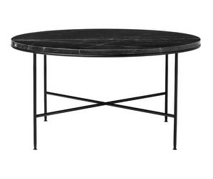 Planner Coffee Table, Charcoal Marble, ø 80 cm