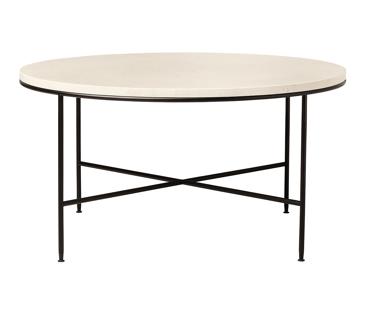 Fritz Hansen Planner Coffee Table Cream Marble, ø 80 cm