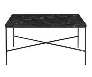 Planner Coffee Table, Charcoal Marble, 80 x 80 cm