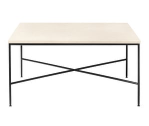 Planner Coffee Table, Cream Marble, 80 x 80 cm