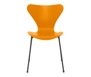 Chair 3107, “Series 7”, Burnt Yellow/Warm Graphite, Coloured Ash