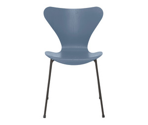 Chair 3107, “Series 7”, Dusk Blue/Warm Graphite, Coloured Ash