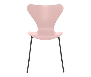 Chair 3107, “Series 7”, Pale Rose/Warm Graphite, Coloured Ash