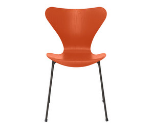 Chair 3107, “Series 7”, Paradise Orange/Warm Graphite, Coloured Ash