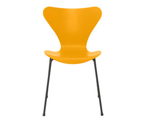 Chair 3107, “Series 7”, True Yellow/Warm Graphite, Coloured Ash