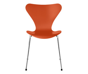 Chair 3107, “Series 7”, Paradise Orange, Lacquered