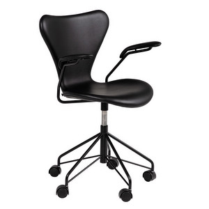 Office Chair 3217, “Series 7”, Essential Leather Black/Black