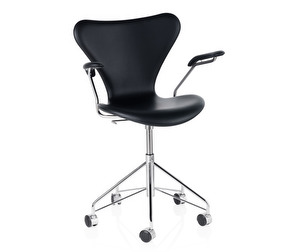 Office Chair 3217, “Series 7”, Essential Leather Black