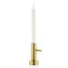 Single #1 Candleholder, Brass, .