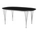 Dining Table B613, “Superellipse”, Black/Chrome, 120 x 180 cm