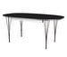 Extendable Dining Table B620, “Superellipse”, Black/Black, 100 x 170/270 cm