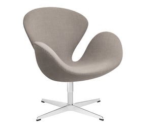 Swan Armchair, Christianshavn Fabric 1120 Light Beige