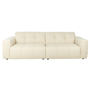 Chess-sohva, Dolce Cream -kangas valkoinen, L 250 cm