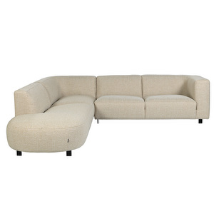 Chip Corner Sofa, Moulin Masala Fabric Beige, Left