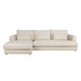 Eden Chaise Sofa, Marilyn Fabric White, Left