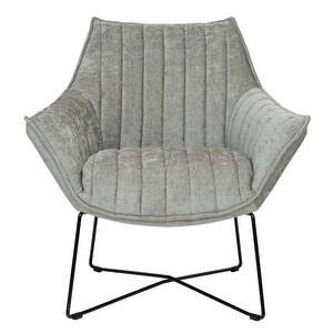 Egon Armchair, Azure Fabric Stone