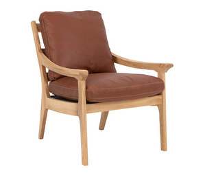Revir-tuoli, Western-nahka konjakki, K 78 cm