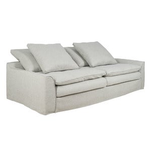 Sake-sohva, Moulin Linen -kangas beige, L 233 cm Sake-sohva, Moulin Linen -kangas beige, L 233 cm
