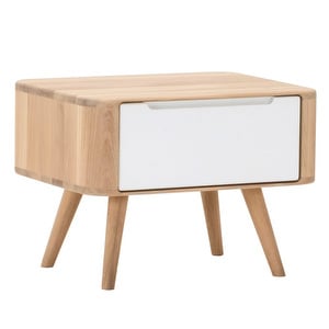 Ena Bedside Table, Oak, 55 x 40 cm