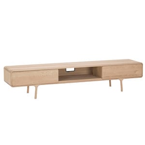 Fawn Tv Stand, White Oak, 220 x 45 cm