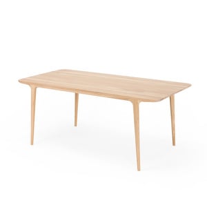 Fawn-ruokapöytä, valkovahattu tammi, 180 x 90 cm Fawn-ruokapöytä, valkovahattu tammi, 180 x 90 cm