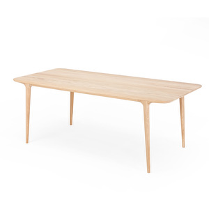 Fawn Table, White-Oiled Oak, 90 x 200 cm