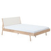 Fawn Bed Frame, Oak/White, 160 x 200 cm