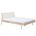 Fawn Bed Frame, Oak/White, 180 x 200 cm
