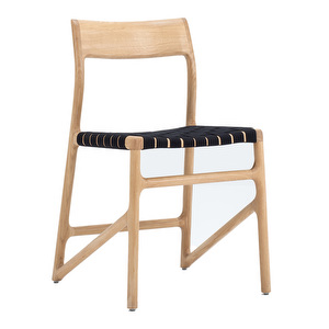Fawn Chair, White-Oiled Oak/Black
