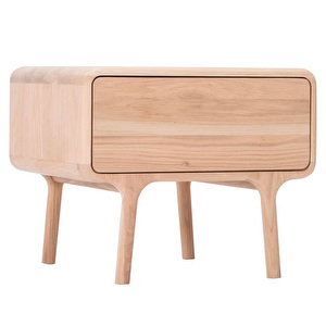 Fawn Bedside Table, Oak, 53 x 45 cm