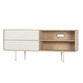 Fina Sideboard, Oak / Light Grey Linoleum, 150 x 64 cm