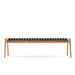 Klupa Bench, White Oiled Oak / Black, W 160 cm