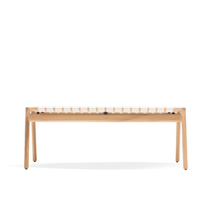 Klupa Bench, White Oiled Oak / White, W 120 cm