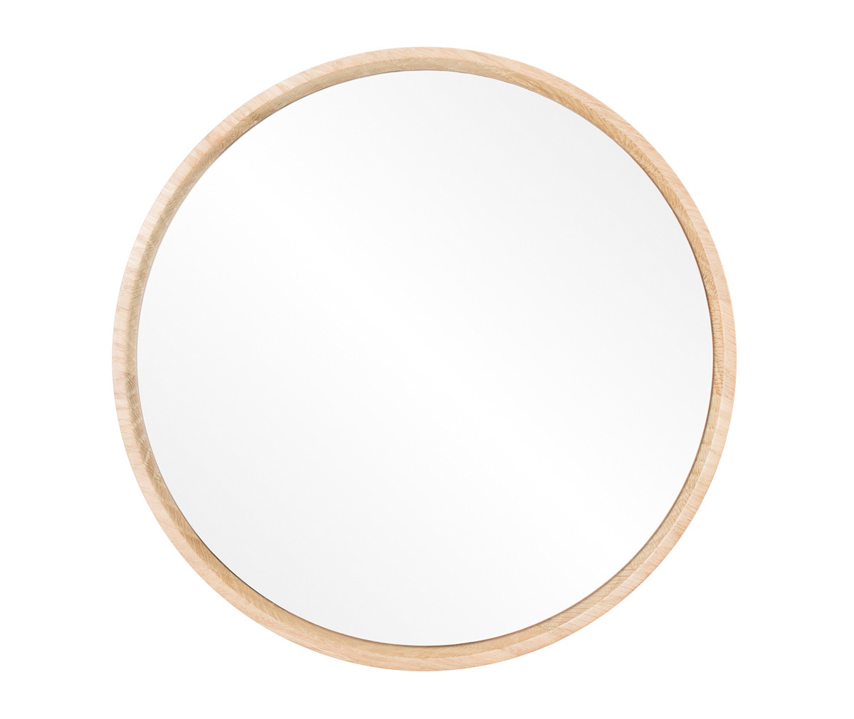 Gazzda Look-peili valkovahattu tammikehys, ø 22 cm