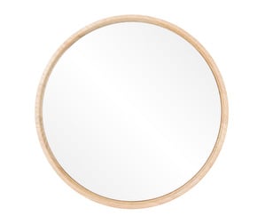 Look Mirror, White-Oiled Oak, ø 22 cm