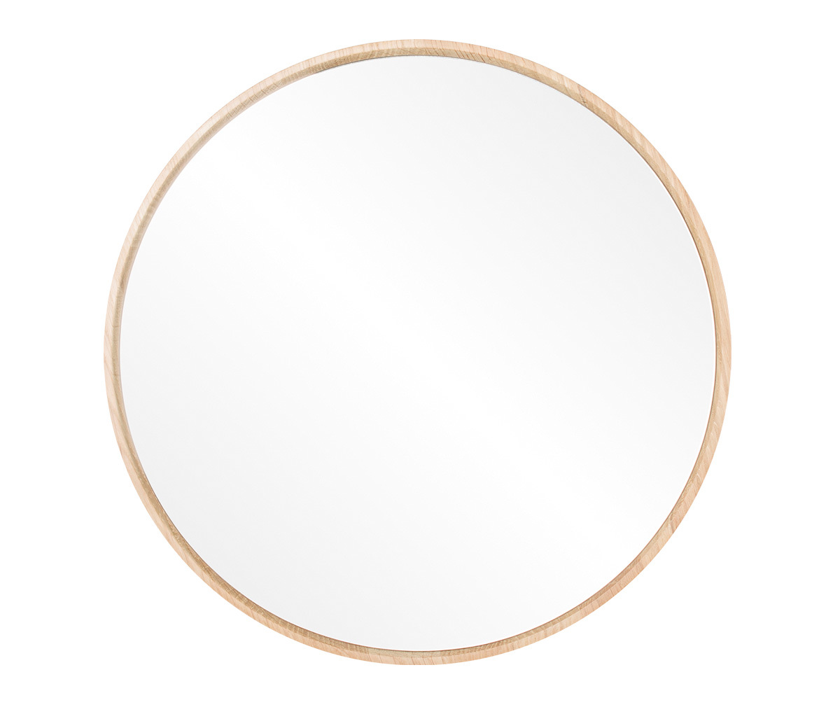 Gazzda Look-peili valkovahattu tammikehys, ø 32 cm