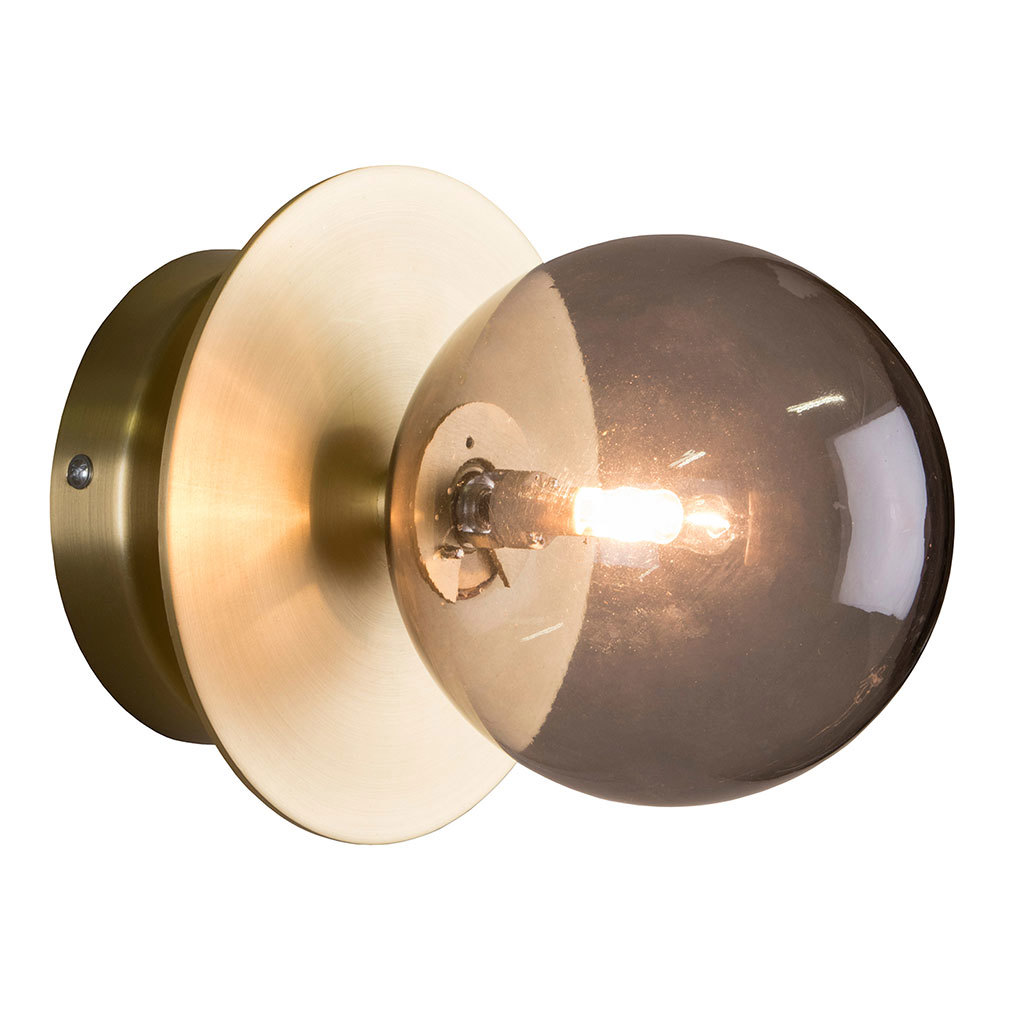 Globen Lighting Art Deco Wall Lamp Smoke