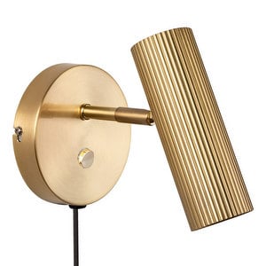 Hubble-seinävalaisin, brushed brass