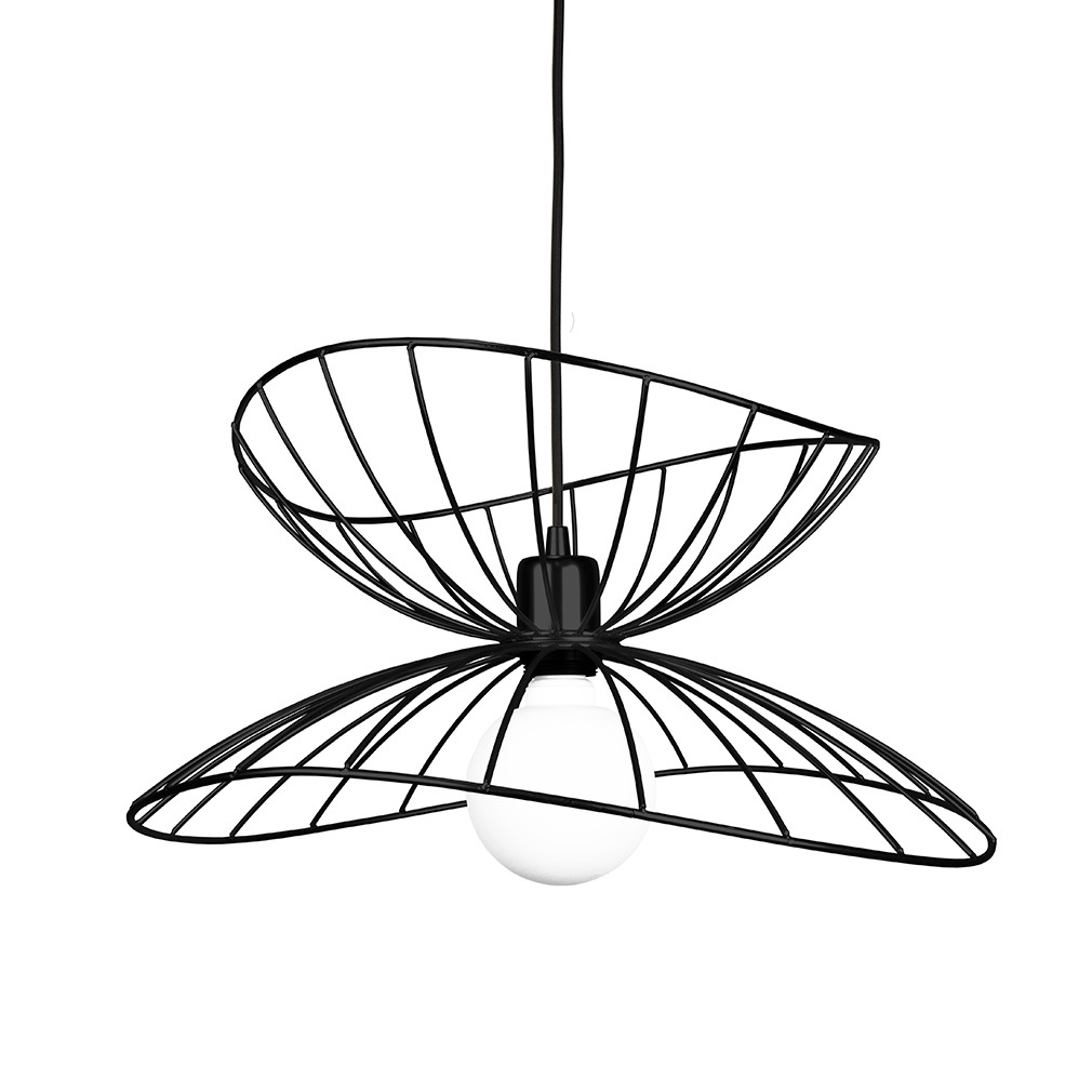 Globen Lighting Ray 45 -riippuvalaisin musta, ⌀ 45 cm
