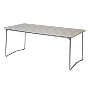 Pöytä B31, valkoinen/teräs, 170 x 92 cm