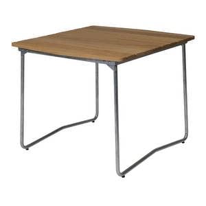 Pöytä B31, tammi/teräs, 84 x 92 cm