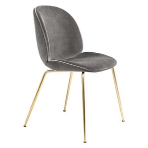Beetle Chair, Concrete/Brass