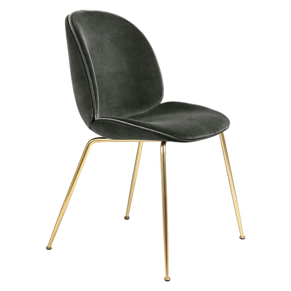 Gubi Beetle Chair Graphite/Brass