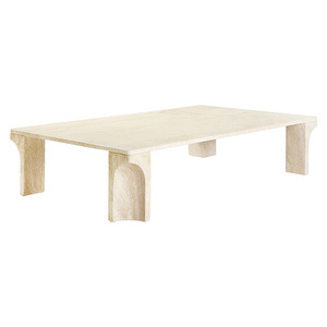 Doric Coffee Table, Neutral White, 140 x 80 cm