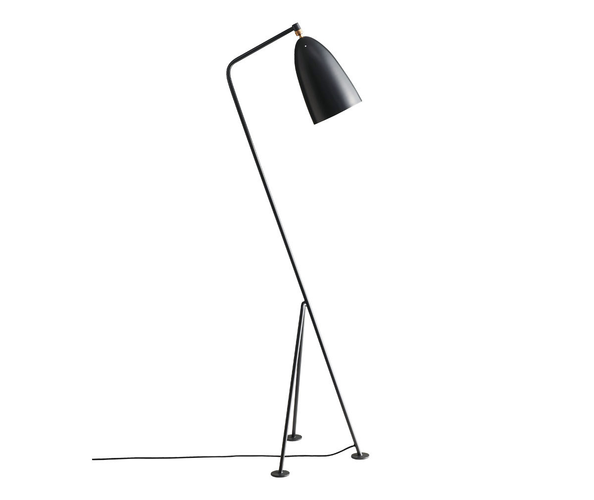 Gubi Gräshoppa-lattiavalaisin anthracite grey