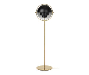 Multi-Lite Floor Lamp, Brass/Black