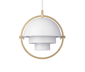 Multi-Lite-riippuvalaisin, messinki/valkoinen, ø 25,5 cm Multi-Lite-riippuvalaisin, messinki/valkoinen, ø 25,5 cm
