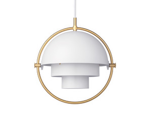 Multi-Lite Pendant, Brass/White, ø 25.5 cm